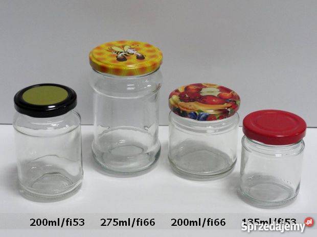 Słoik słoiki nowe poj135ml 330ml atest przezroczysty Skórzewo