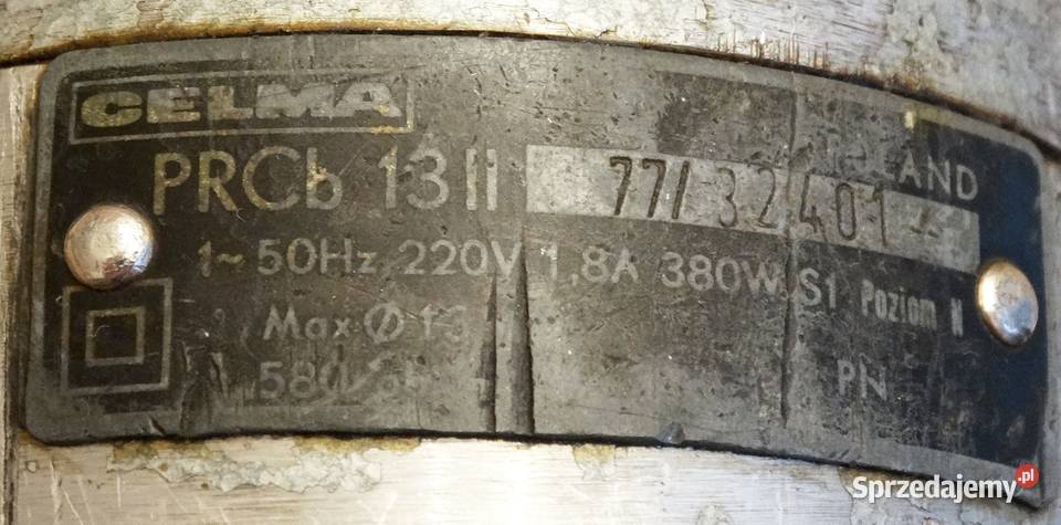 Wiertarka CELMA PRCb 13II 220 V 380 W uchwyt 13 Gliwice