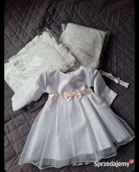 Zestaw sukienka do chrztu
