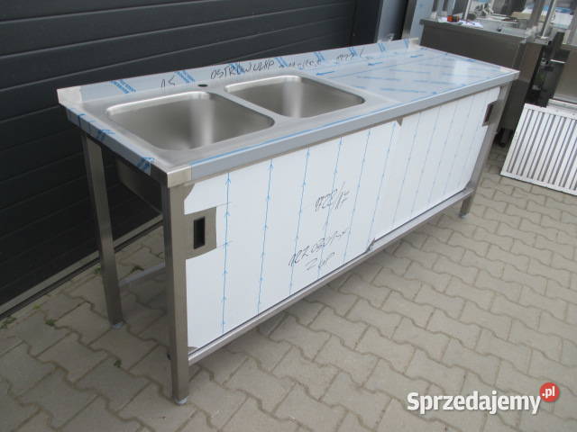 ZLEW 2 KOMOROWY Z BLATEM DRZWI SUWANE 2006085 Gastronomia wielkopolskie Ostrów Wielkopolski