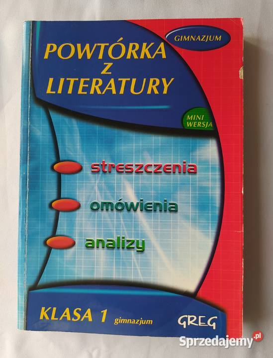 POWTÓRKA Z LITERATURY klasa 1 gimnazjum Hajnówka