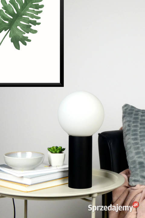 Lampa stołowa szklana kula BONSTA 16 Nowe