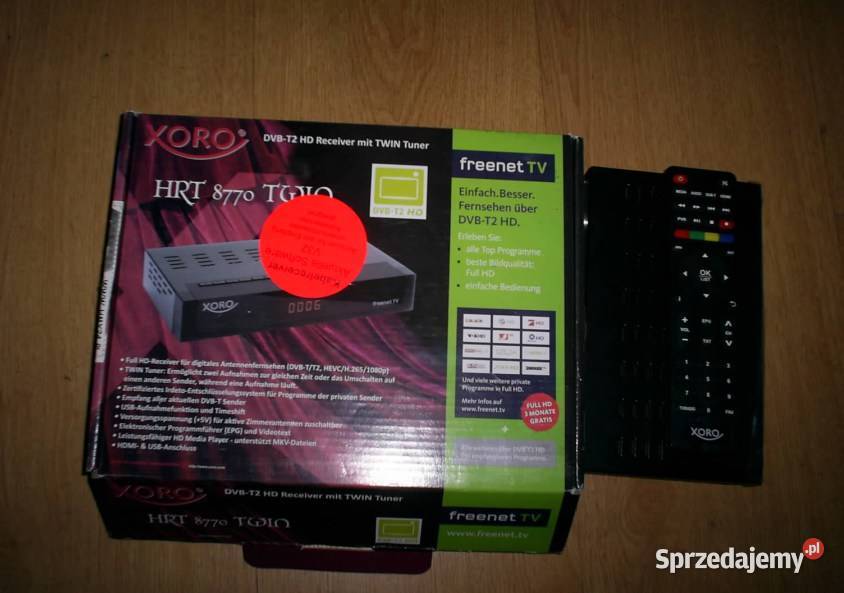 tuner dekoder dvbt xoro hrt 8770 twin TV i Video Olkusz