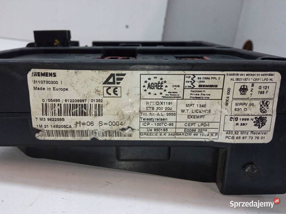 SKRZYNKA BEZPIECZNIKÓW BSM 7M3962258S S108152001 świętokrzyskie sprzedam