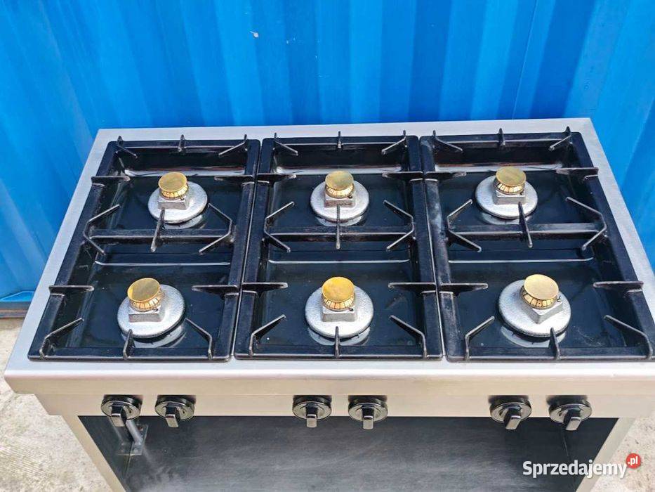 Kuchnia gazowa 6 palników 24 kW 110x65 serwisie Góra