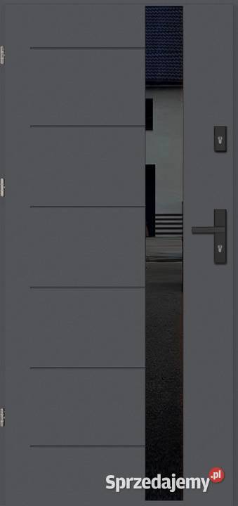 Drzwi zewnętrzne THERMO DIAMOND LUMINA 1 NERO śląskie Częstochowa