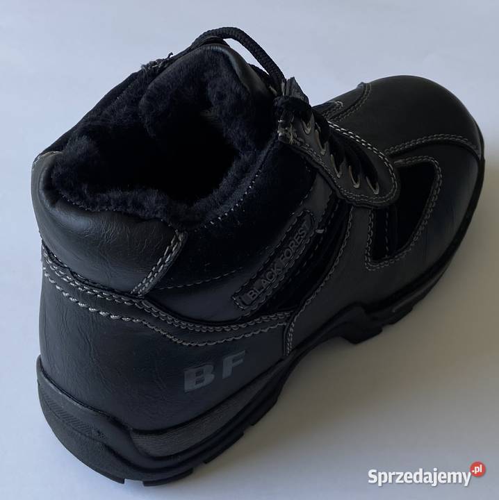 Czarne młodzieżowe ocieplane buty rozmiar 36 Żyrardów