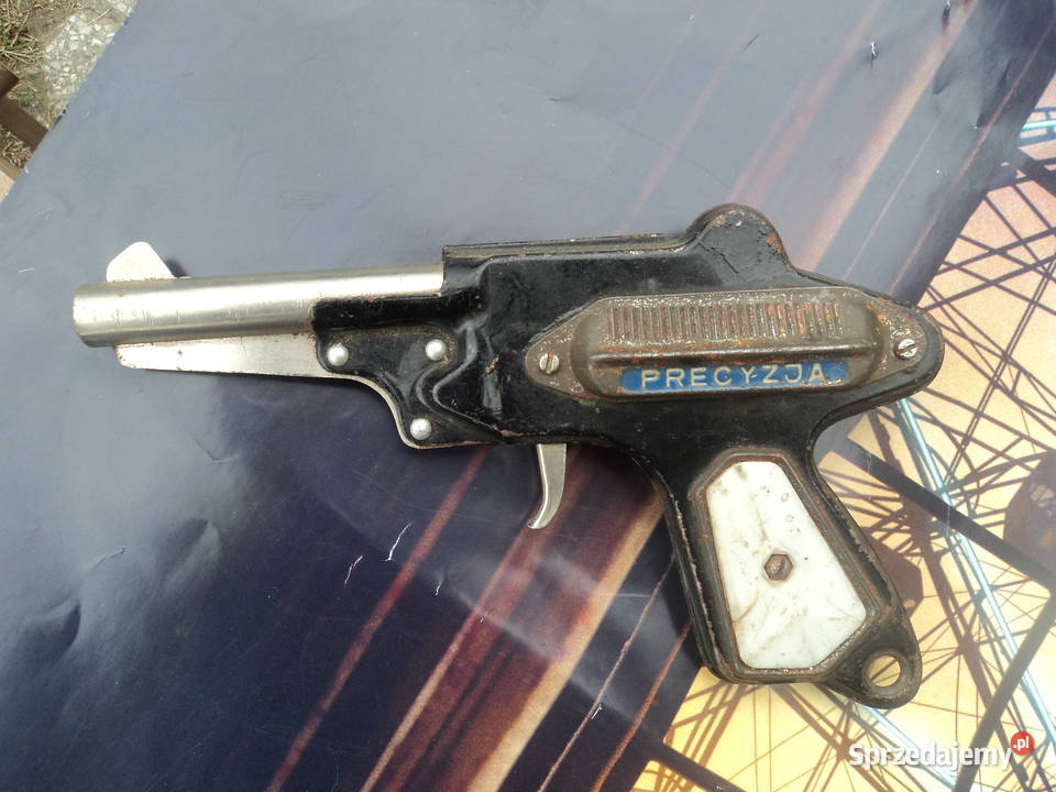 PRL pierwsza seria milicyjnego pistoletu zabawki Nowy Sącz