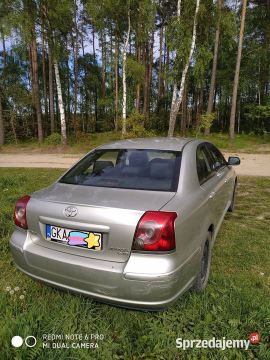 Toyota Avensis T25 2007 20 diesel diesel Samochody osobowe pomorskie Tuchom