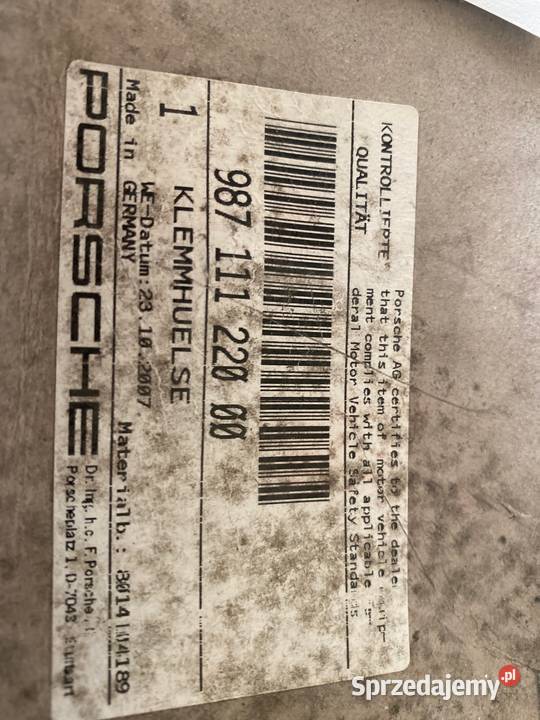 Porsche 987 złaczka wydechu Pilzno
