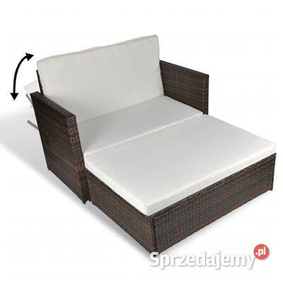 vidaXL Sofa ogrodowa rattan PE brązowasku43070 Warszawa