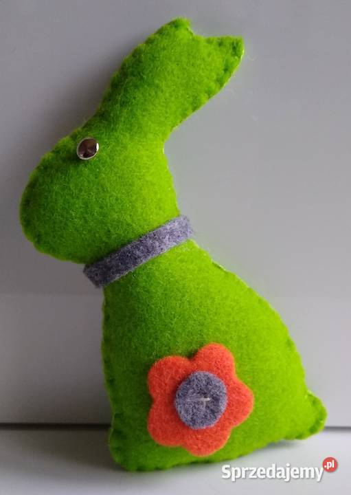Zając Zajączek Wielkanoc Filc Handmade