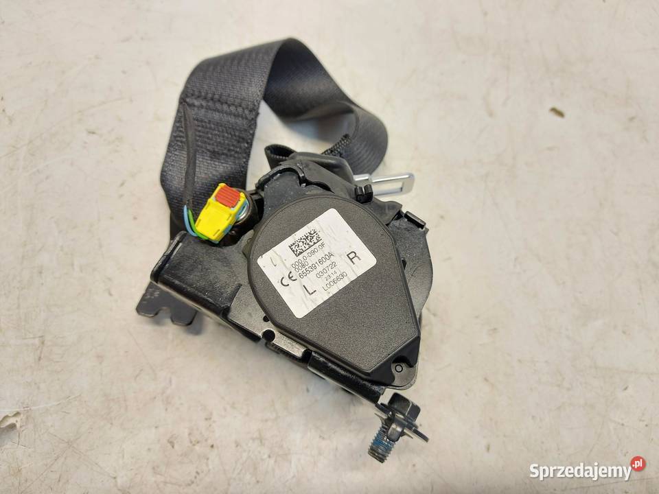 TESLA MODEL Y 2022r PAS BEZPIECZEŃSTWA LEWY TYŁ osobowe Pasy bezpieczeństwa sprzedam
