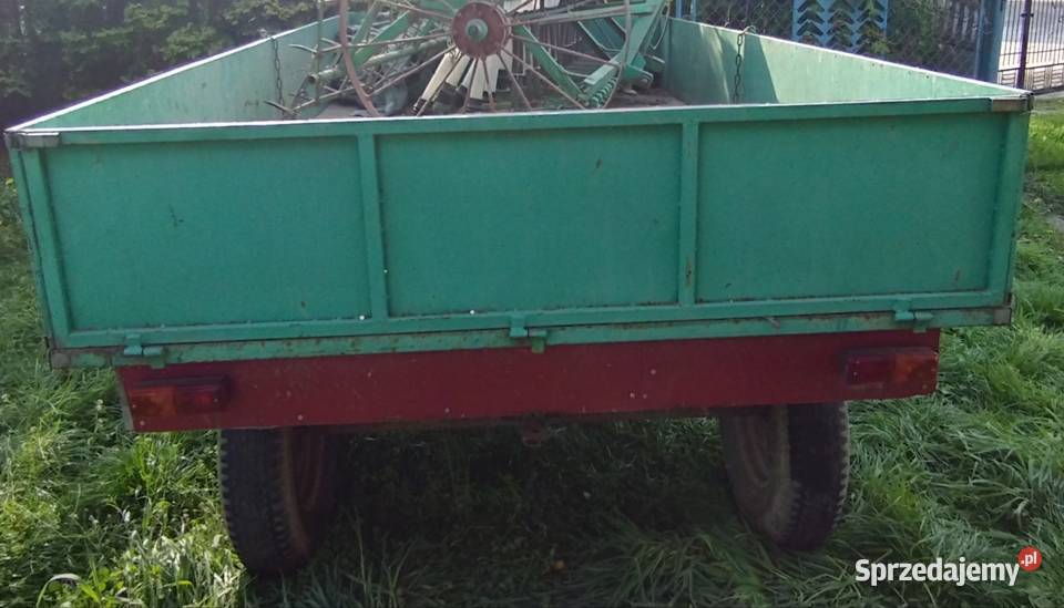 Przyczepa dwuosiowa do traktora nieuszkodzony Rolnictwo Szczucin