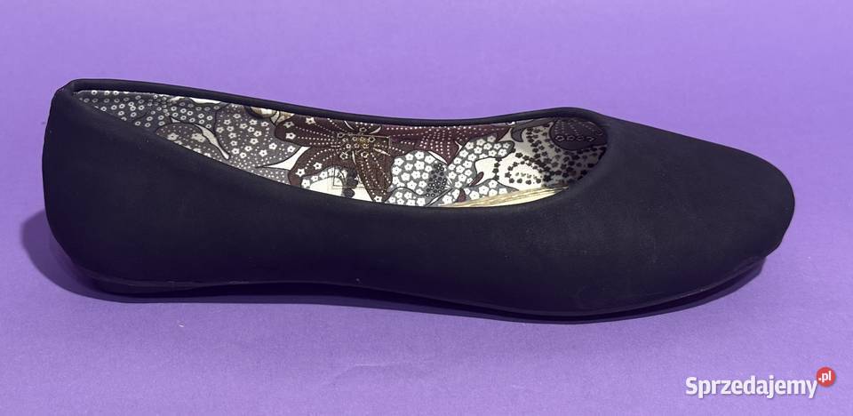 Czarne gładkie baleriny rozmiar 40 AKS5 Żyrardów