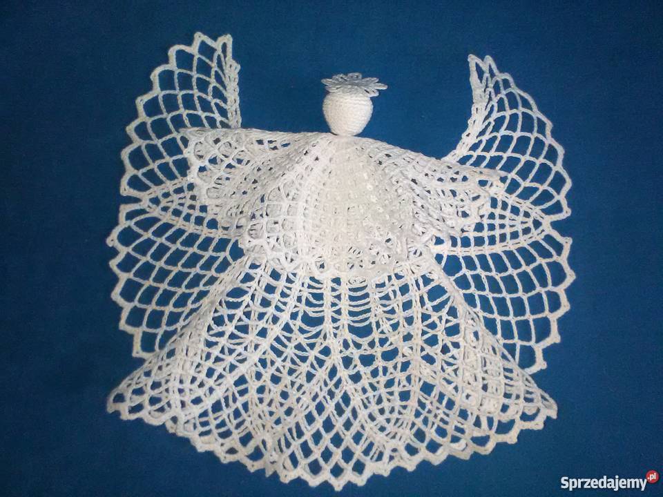 Anioł 3D szydełkowy robiony na szydełku Dekoracje i ozdoby lubelskie Lublin sprzedam
