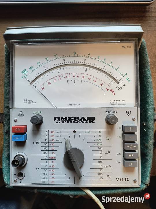 MULTIMETR ANALOGOWY MERATRONIK V640 Pozostałe Wieliczka