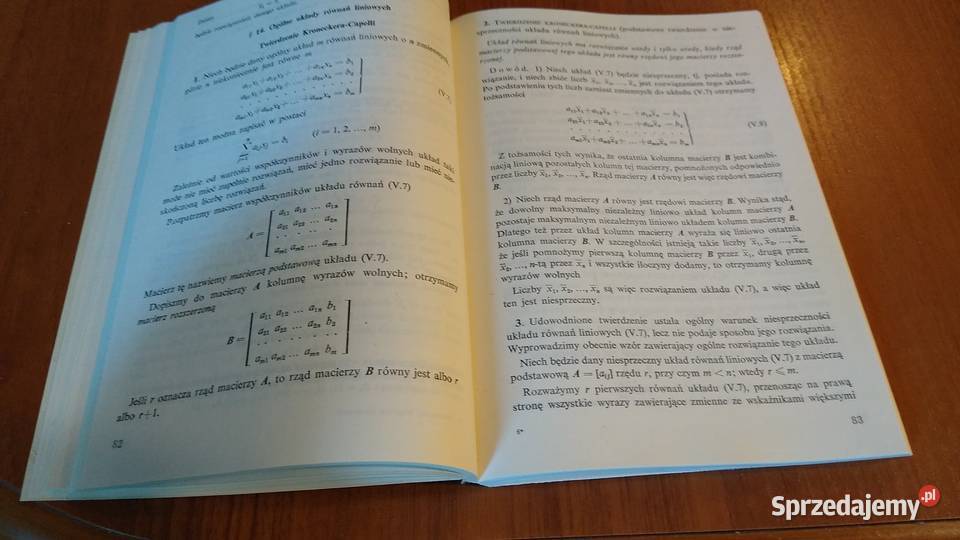 Elementy algebry liniowej i programowania Książki i Podręczniki Gdańsk sprzedam