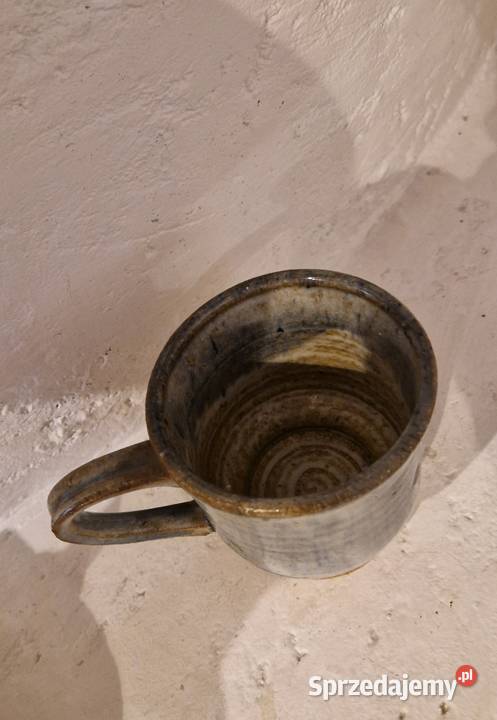 KUBEK niebiesko szary provensalski ceramika Lublin