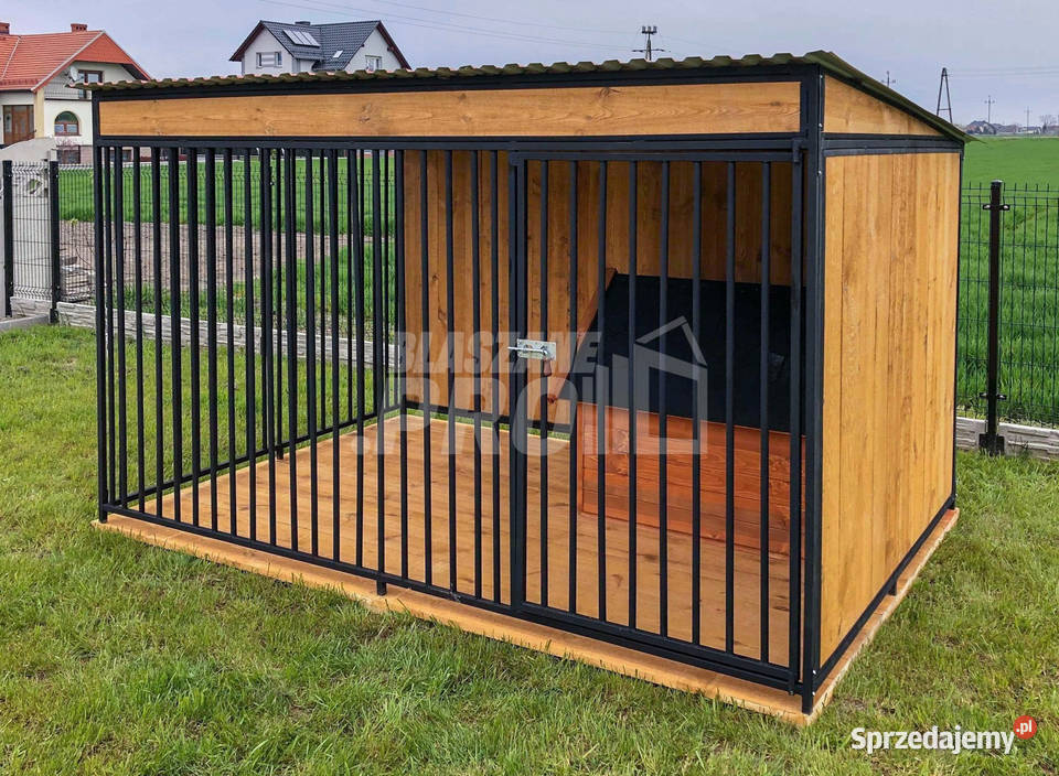 Kojec psów 3x2m Drewniana Podłoga wiatrołap Piła