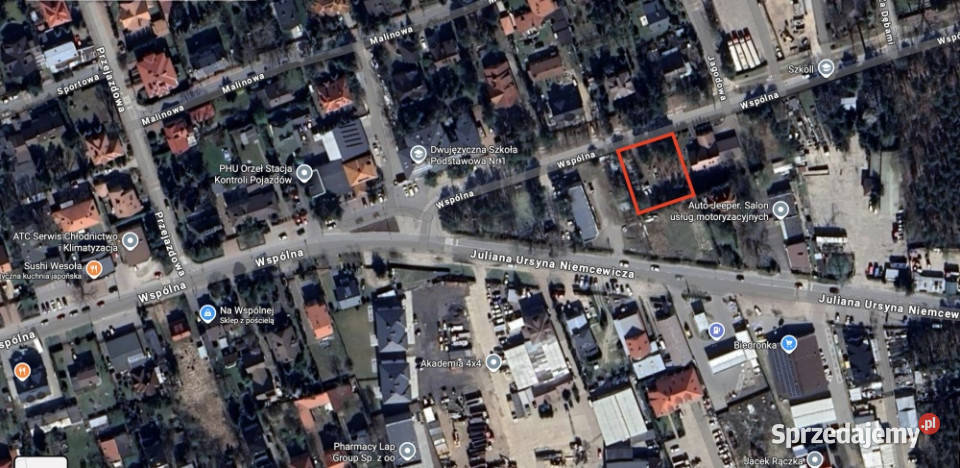 Działka usługowa 1100 m2 WarszawaWesoła Warszawa