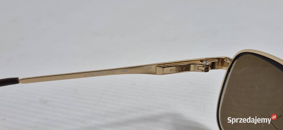 Okulary LUXOTTICA KLIX 2 Vintage Italy Pozłacane lubelskie Biłgoraj sprzedam