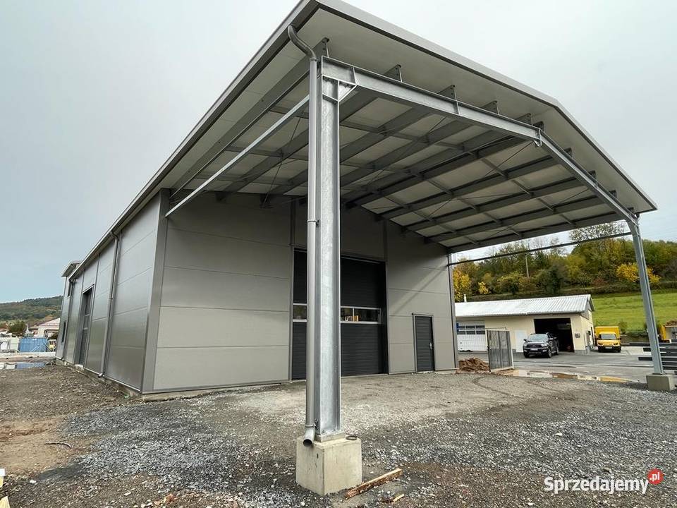 hala stalowa magazyn warsztat obiekt z płyty Szczury