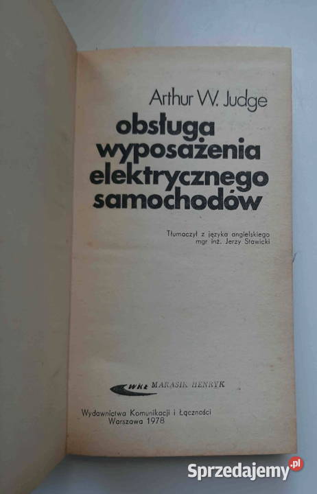 Obsługa wyposażenia elektrycznego samochodów Pozostałe