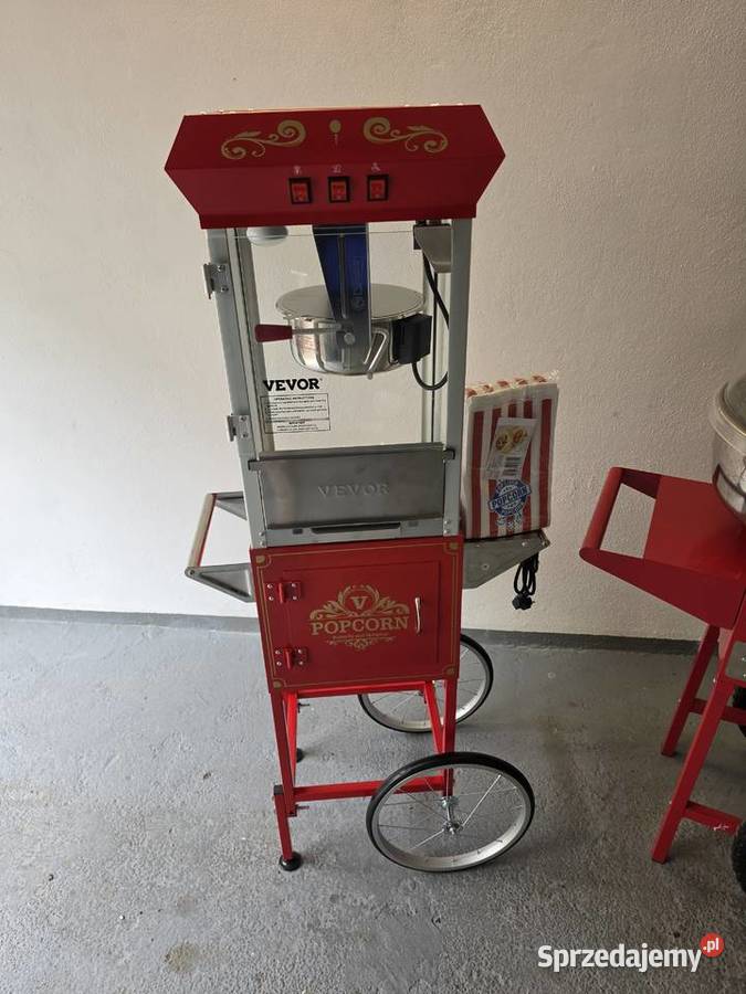 Wynajem maszyny do waty cukrowej popcorn piana Łódź