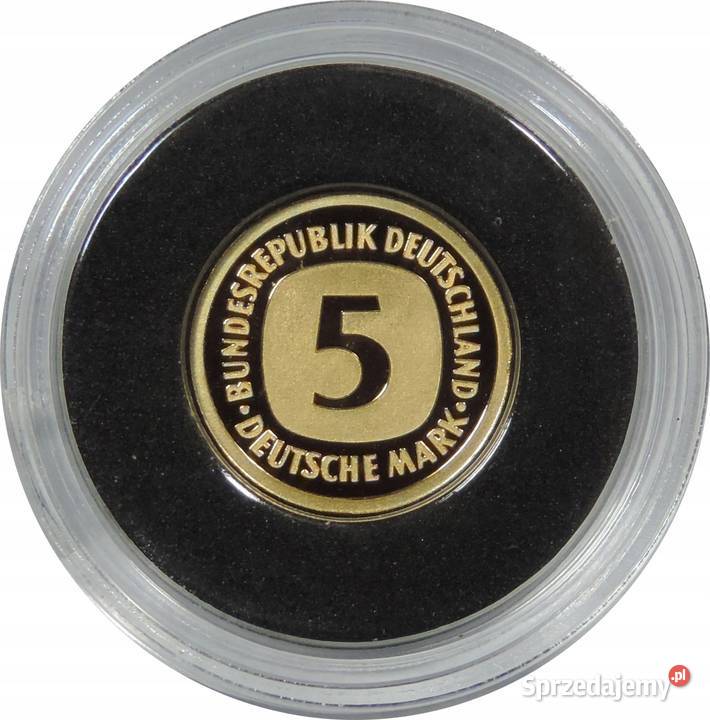Niemcy replika 5 marki 2019 J złoto st LK102 Numizmatyka Warszawa