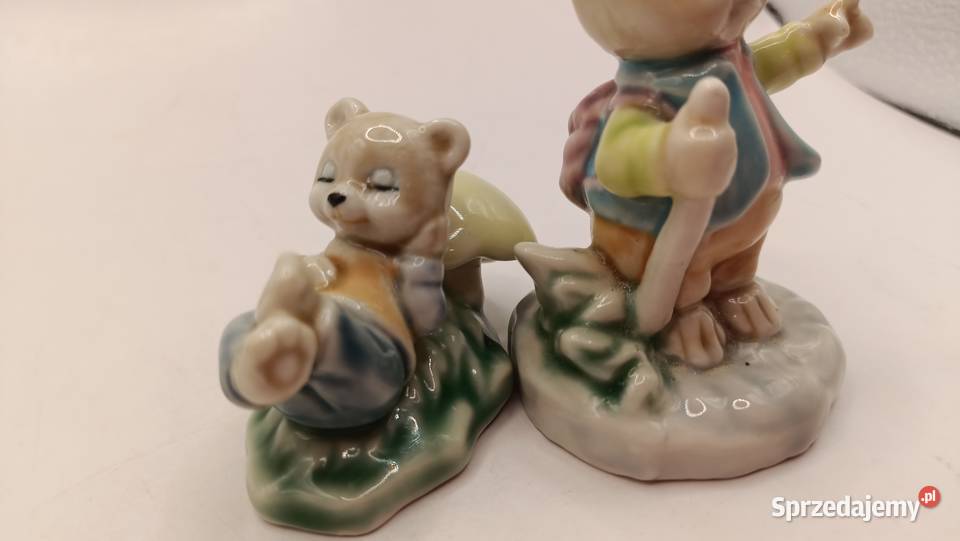 Figurka ozdoba dwa misie słodka malatura Zamość