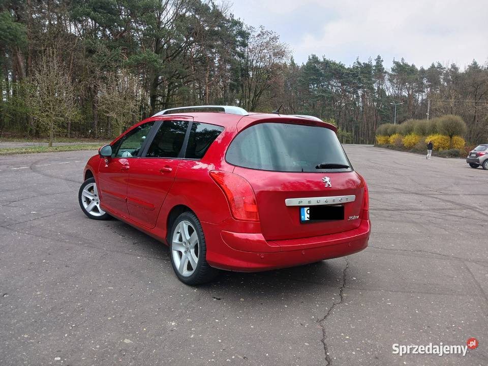 Peugeot 308 16 Premium Plus 2009r Salon Polska światła przeciwmgielne śląskie Rybnik