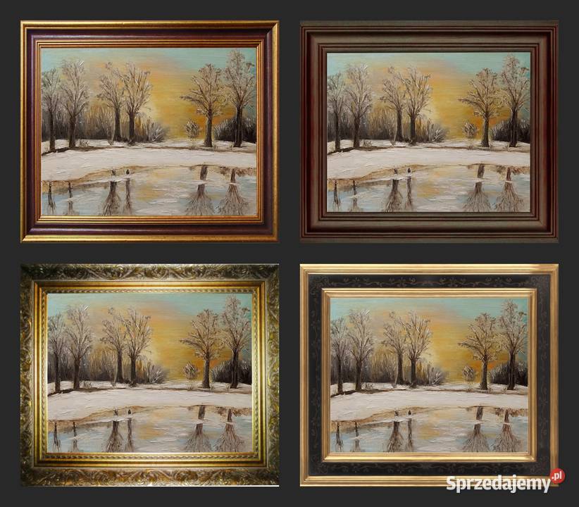 Obraz olejny Zimowy świt Dom i Ogród Lublin