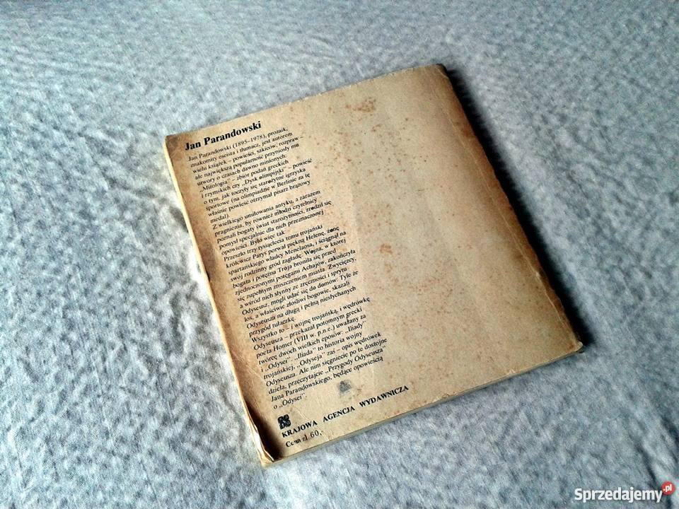 Książka Przygody Odyseusza Jan Parandowski wyd. 1982r. Sosnowiec