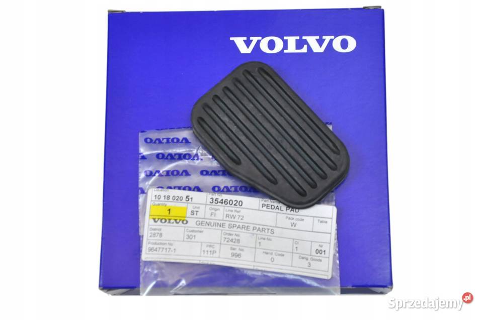 VOLVO 850 C70 S60 S70 nakladka pedal sprzegla OE Bielany Wrocławskie