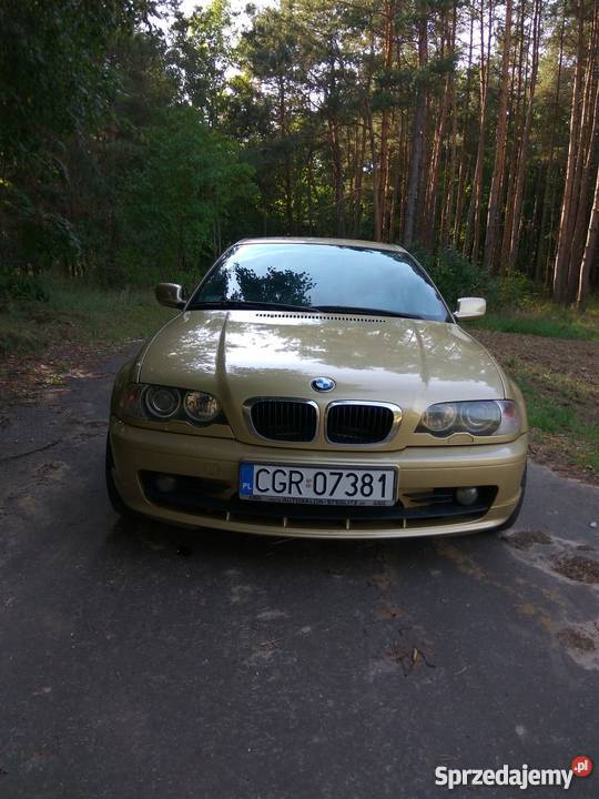 Złote BMW E46 Coupe LPG CD Grudziądz