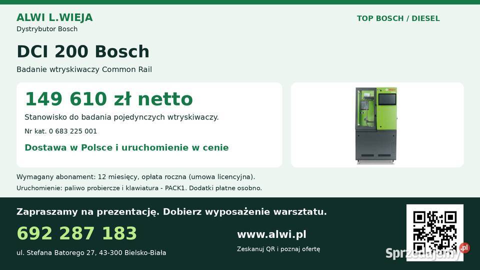 DCI 200 Bosch tester wtryskiwaczy i kodowanie Bielsko-Biała
