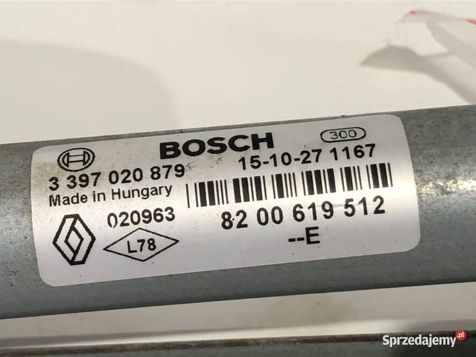 MECHANIZM WYCIERACZEK PRZÓD DACIA DUSTER