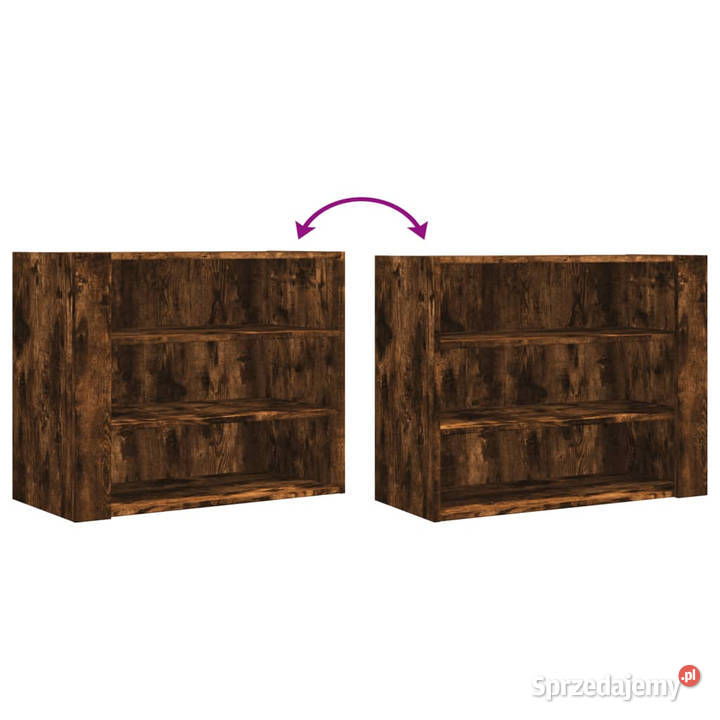 Szafka ścienna przydymiony dąb 75x35x60 WM848420 Warszawa