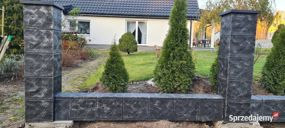 Ala klinkier słupki murki ogrodzenia imitacja Ogrodzenia i bramy Wołomin
