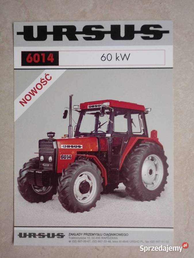 Prospekt informacyjny Ursus C330 1224 1624 934 Warszawa