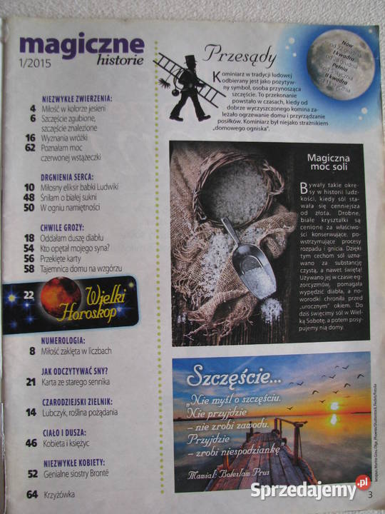 Magiczne historie magia i ezoteryka 1 z 2015 r Rok wydania 2015 Brzegi