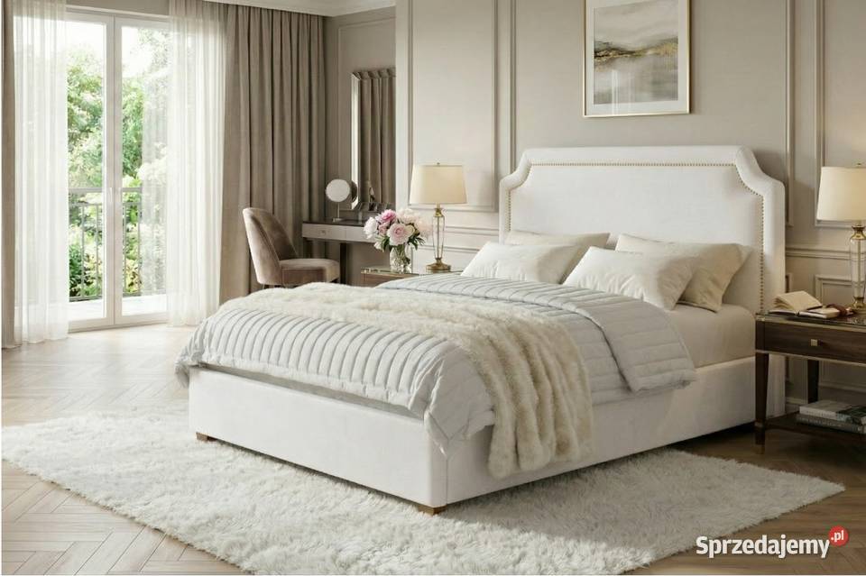 Łóżko tapicerowane FABIO 160x200 z pojemnikiem I wielkopolskie Poznań
