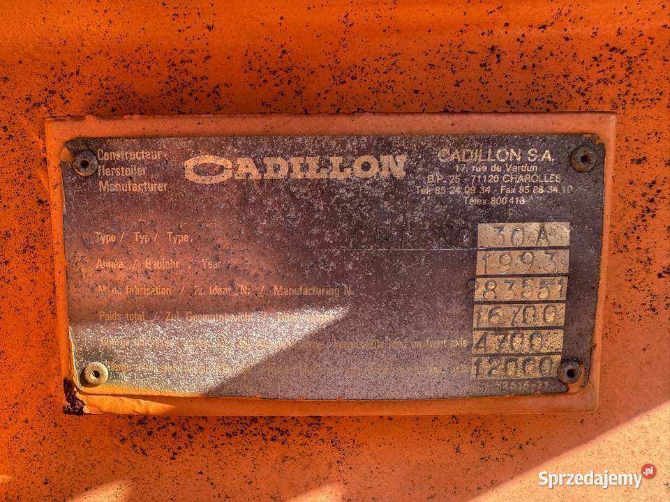 Żuraw wieżowy Cadillon Chrono 32A 3tony Pozostałe Zambrów