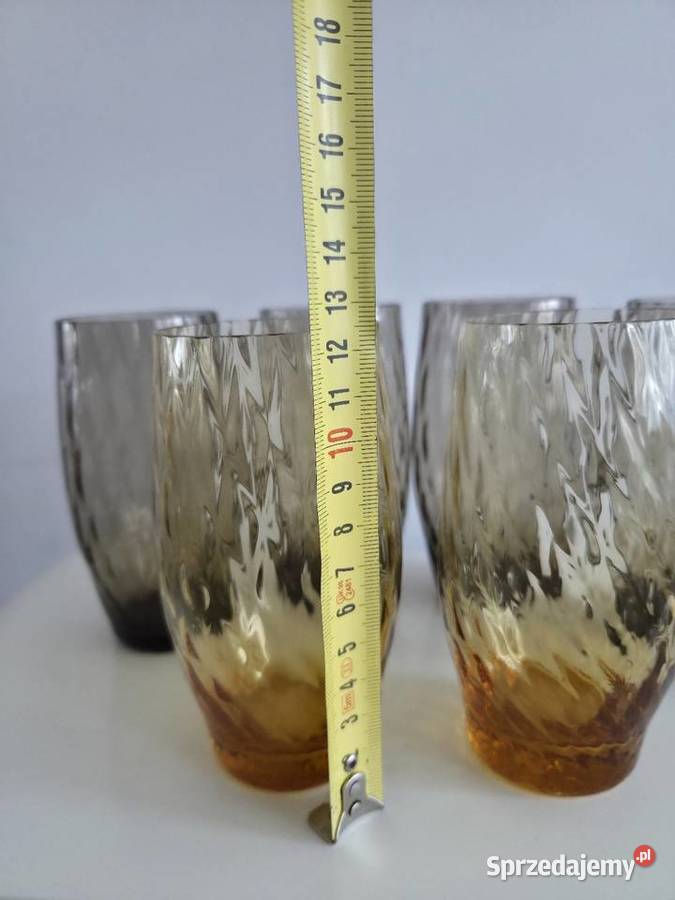 Szklanki PRL vintage