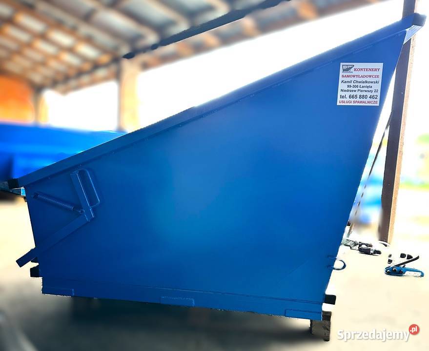 Kontener z otwieranym dnem 1 m3 kontener Niedrzew Pierwszy