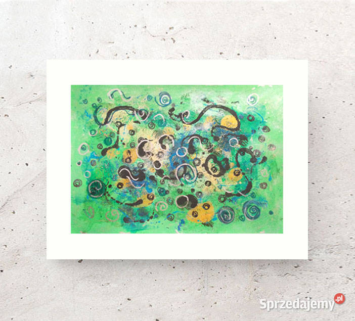 abstrakcyjny rysunek A3 nowoczesny obraz Gdańsk