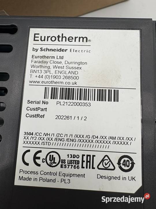 Eurotherm 3504CCVH1ZC11 Temperature Controller Warszawa