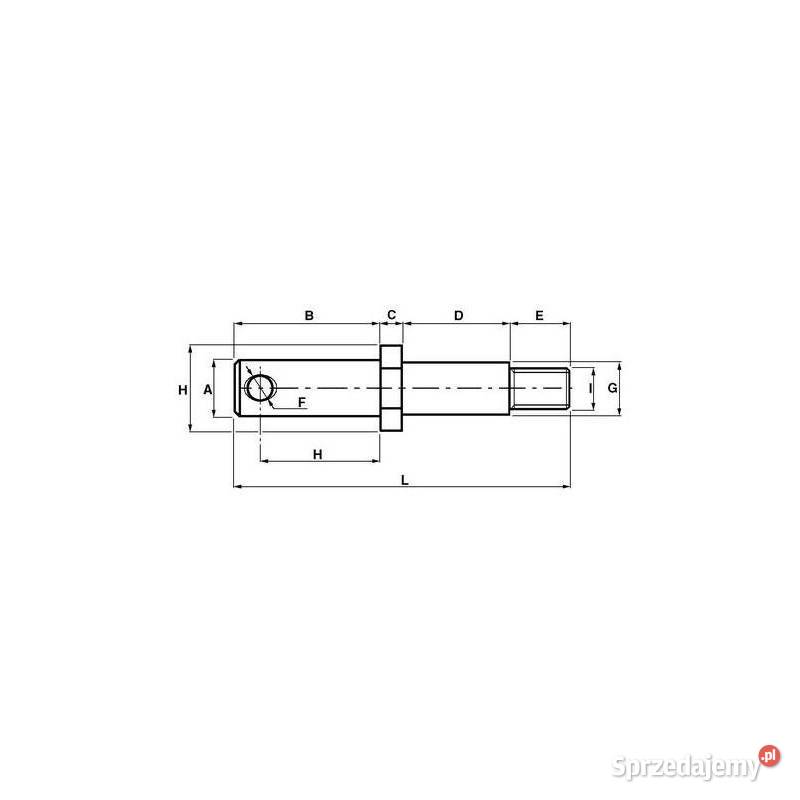 Sworzeń do wkręcenia 2826 L168 09560