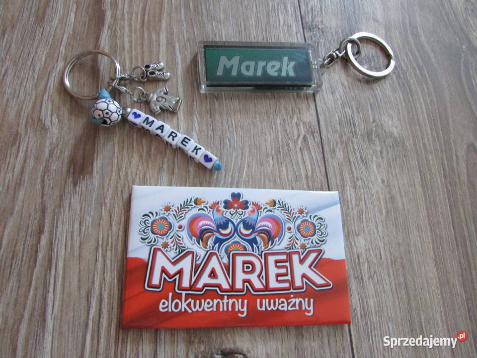 Brelok breloczek imię MAREK 2 magnes na lodówkę